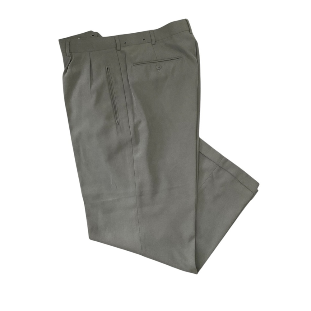 ANDREW FEZZA Men’s Pants Dress 36/30 Polyester Nylon Light Gray NWOT